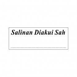 Salinan Diakui Sah Stock Stamp BS-6, 38x14mm